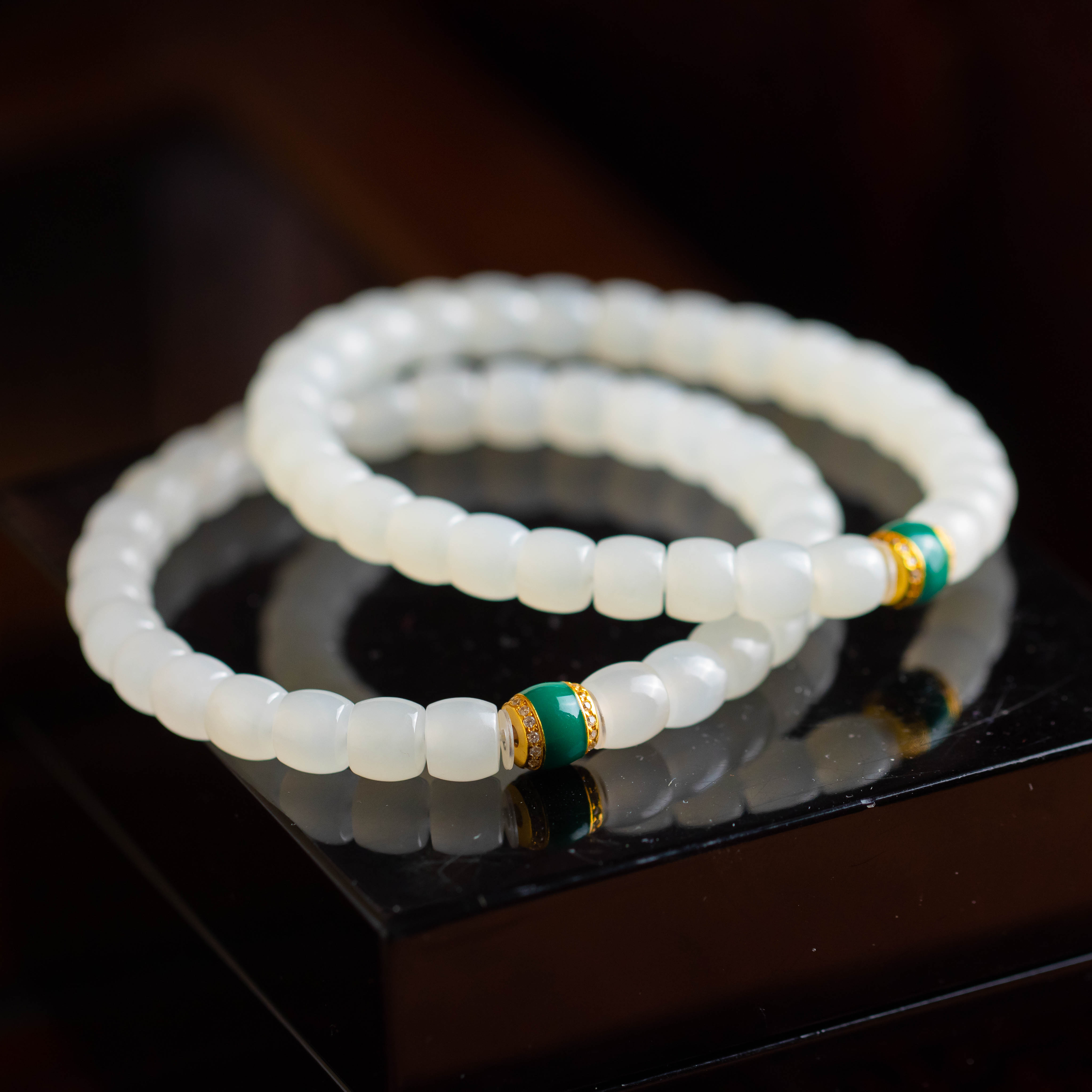 和田玉直切单圈手串（多样性发货 发其一）