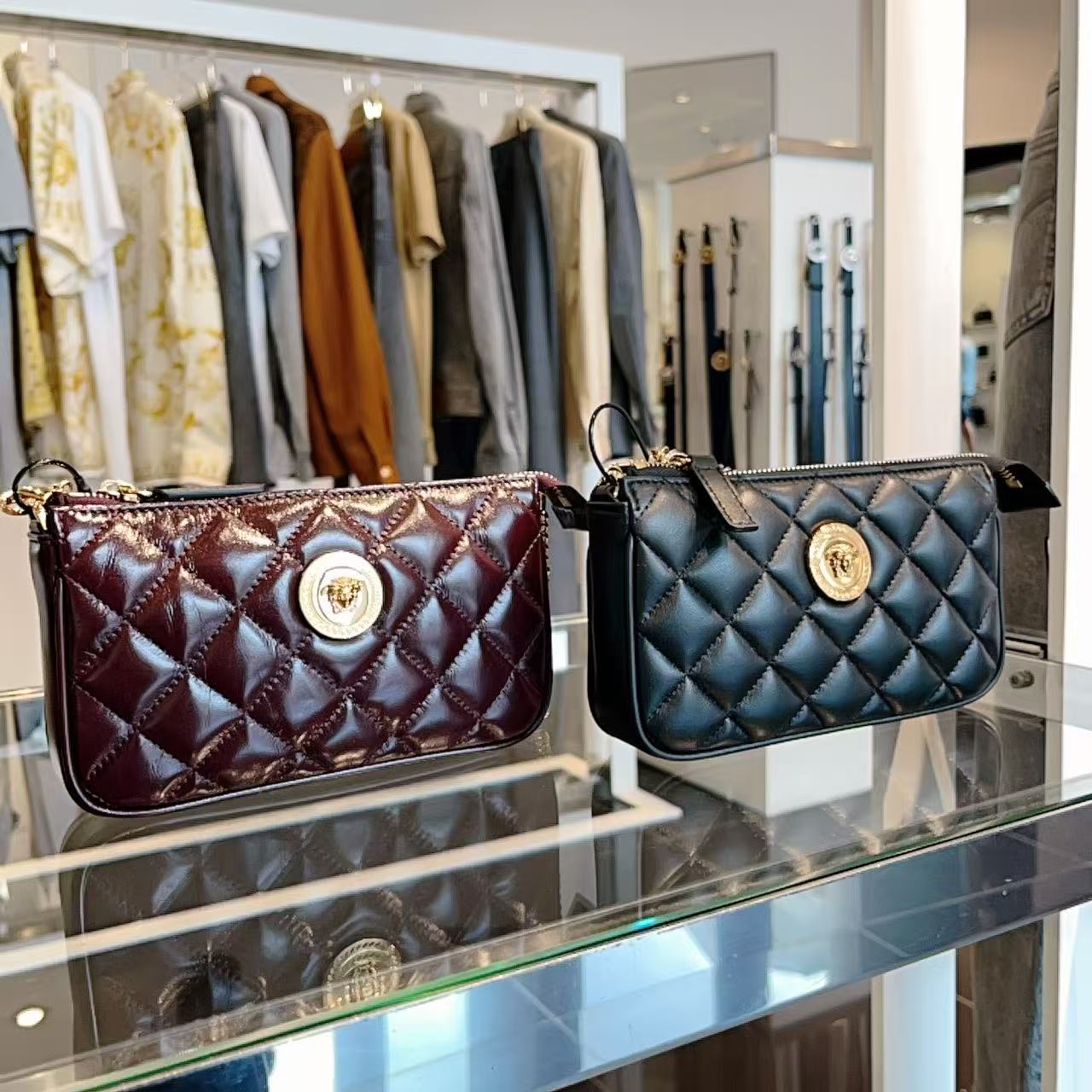 未使用 VERSACE/范思哲 范思哲女包单肩链条美杜莎多色