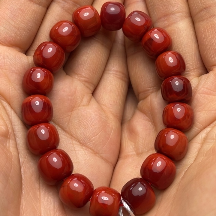 南红玛瑙手串12未镶嵌