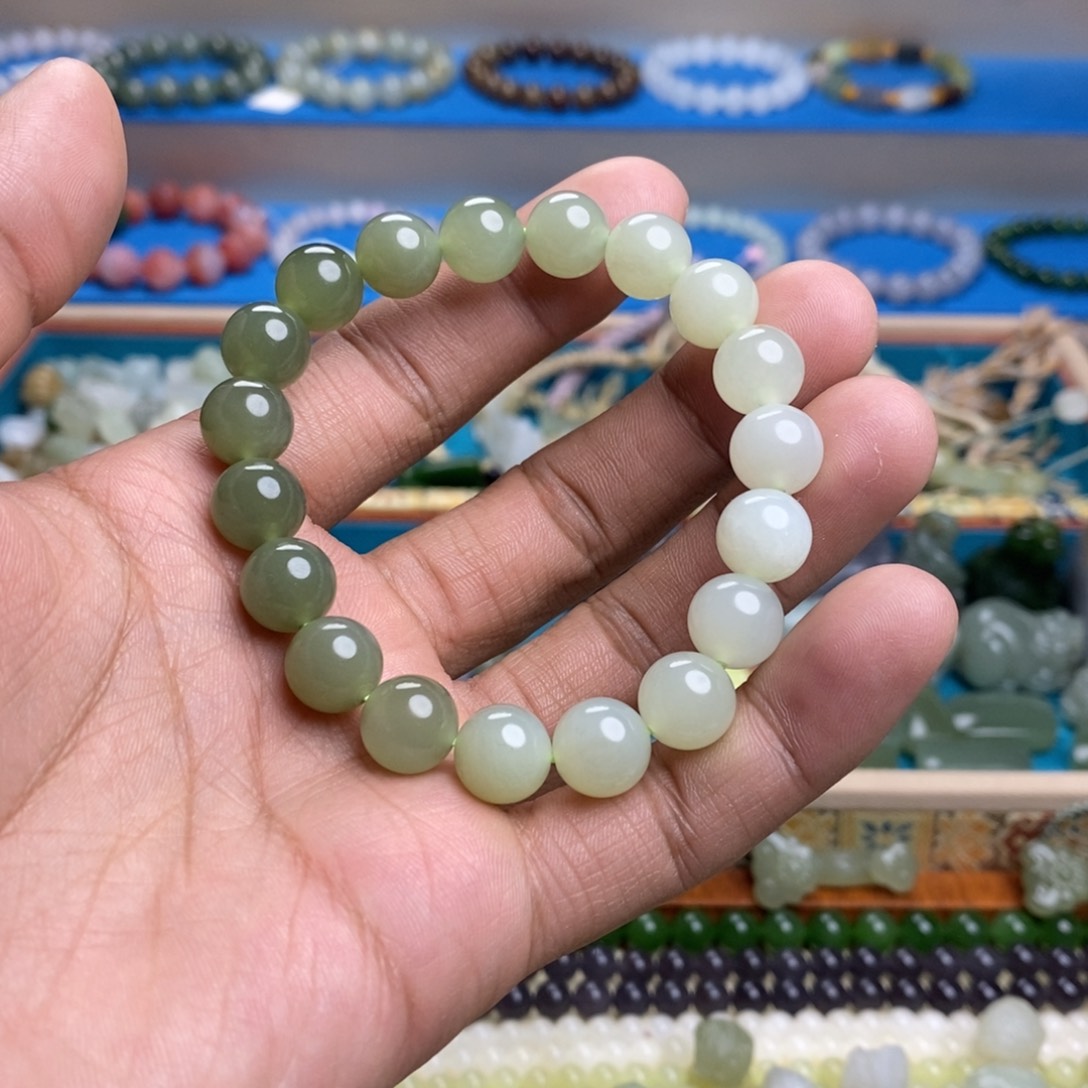 和田玉手串未镶嵌