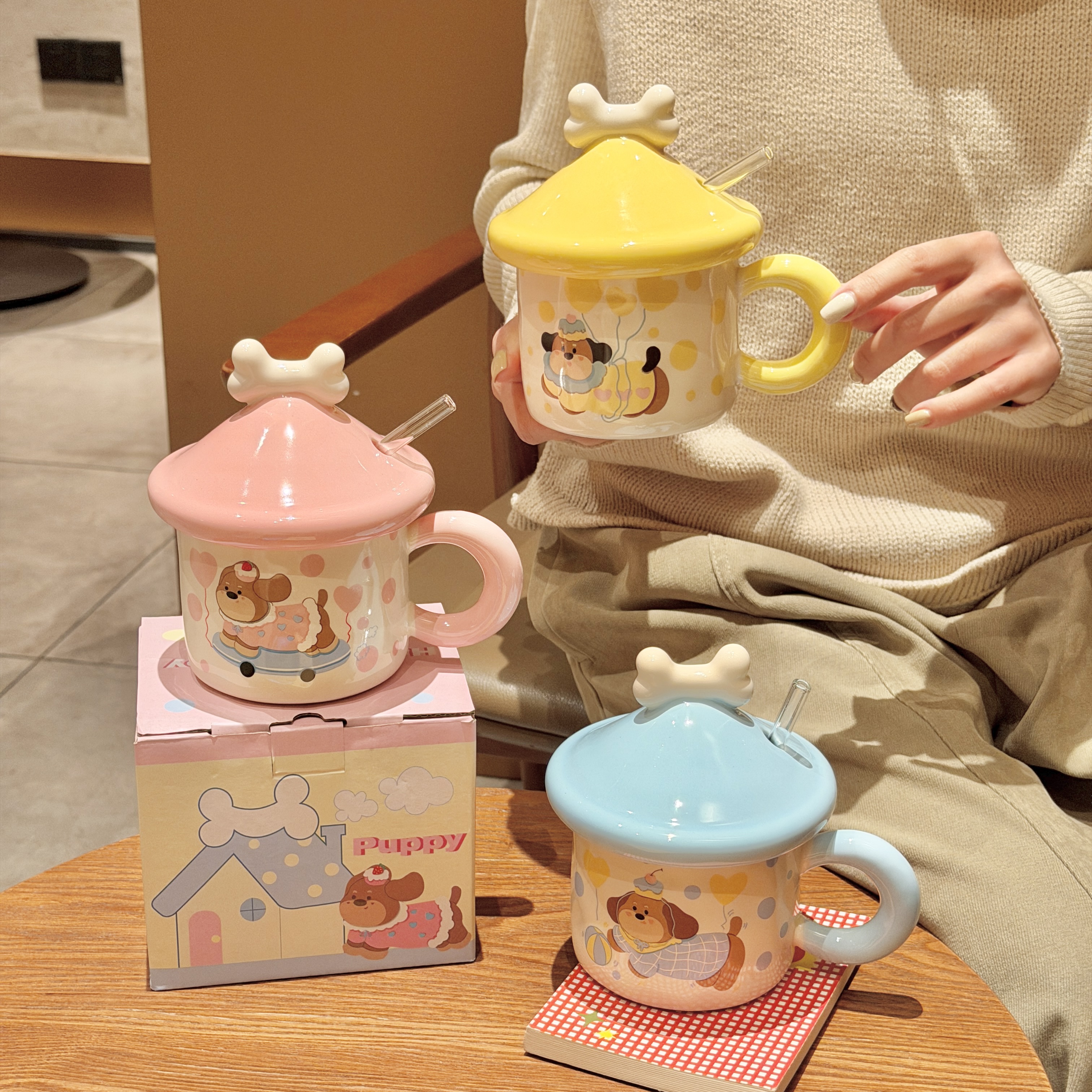 新款腊肠狗杯子ins生日礼物可爱高颜值陶瓷马克杯女生伴手礼盒装