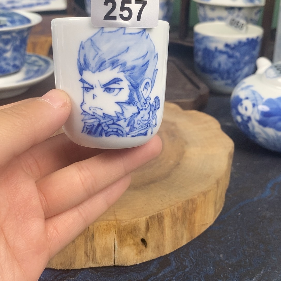 瓷片景德镇手绘青花茶器257