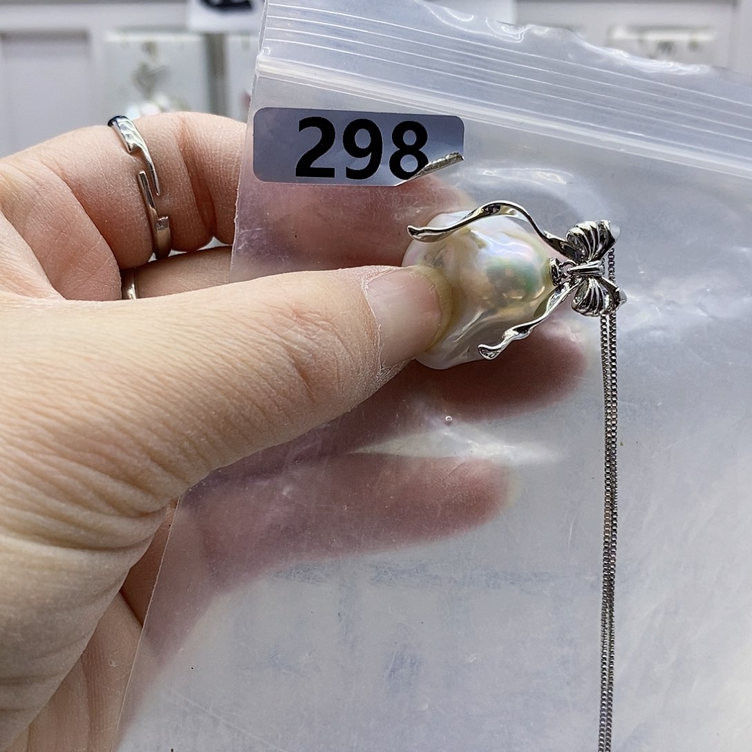 颈饰合金淡水珍珠