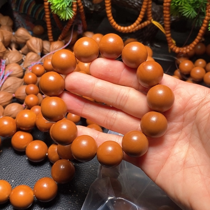 橄榄核手串墨*1.8尺寸光珠