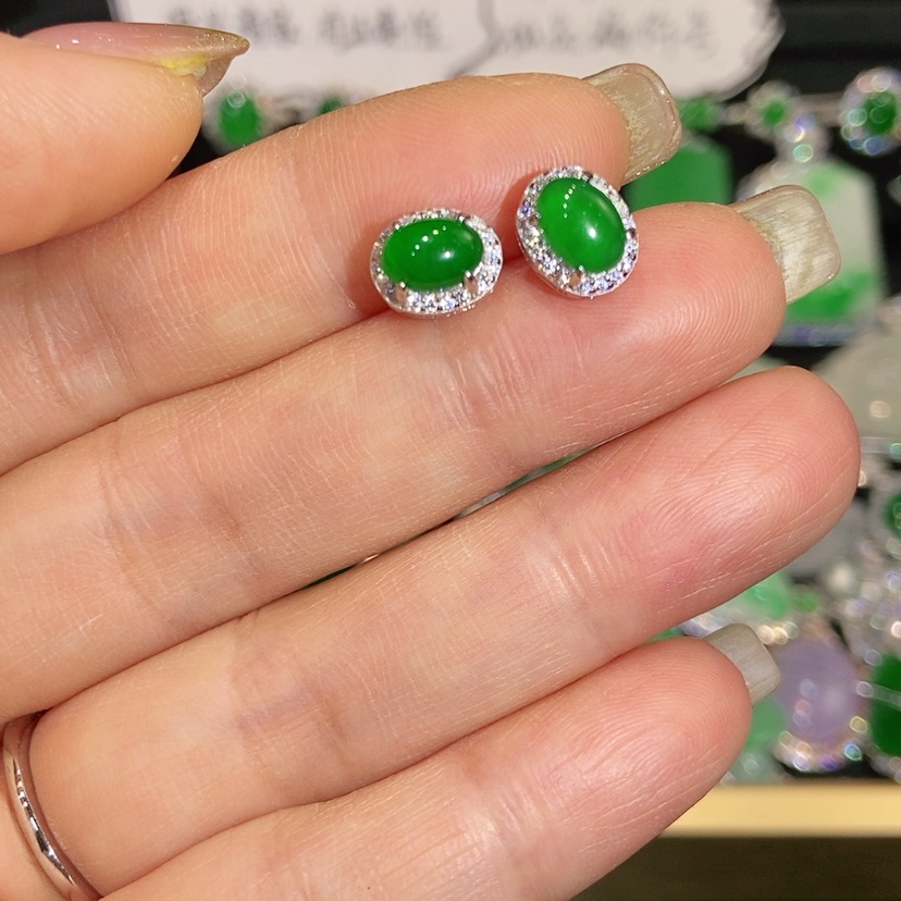 【闪购商品】未镶嵌翡翠耳饰天然翡翠