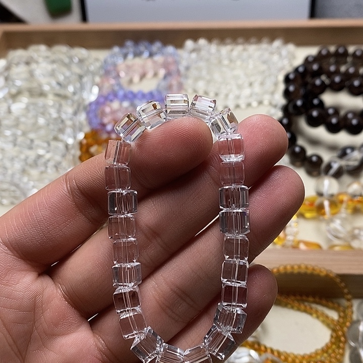 非金属卡7mm+刻面方糖 