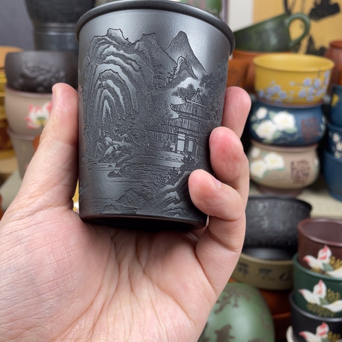 紫砂茶杯紫砂茶杯