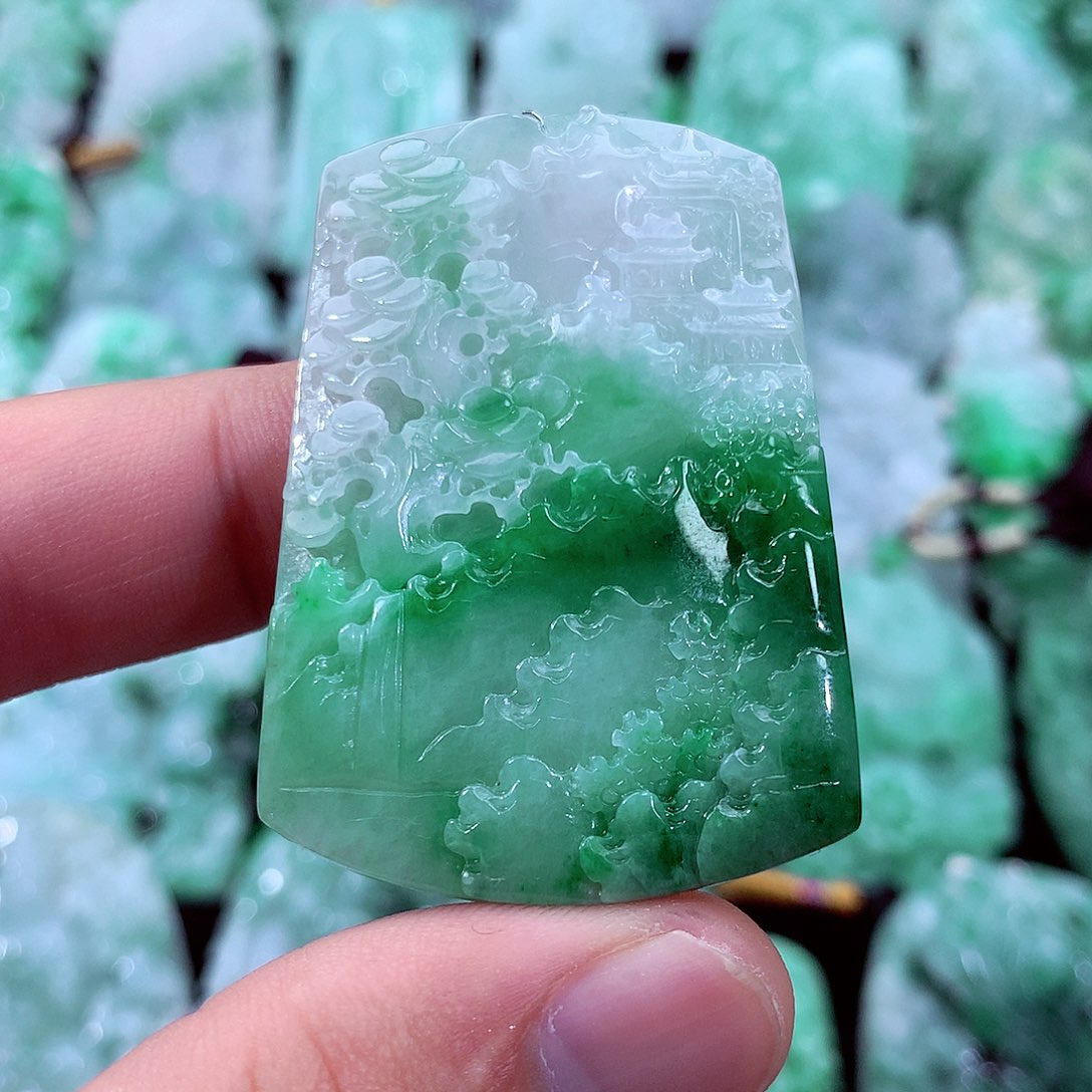 正***翡翠未镶嵌吊坠(不含链)