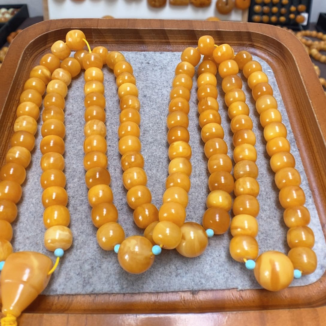 蜜蜡手串未镶嵌蜜蜡