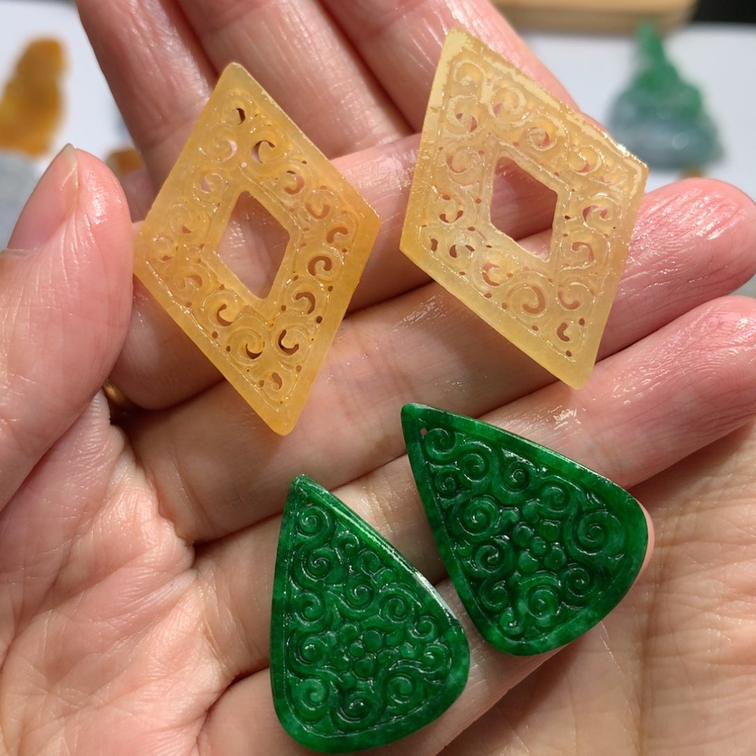 定制翡翠未镶嵌糖**?花片