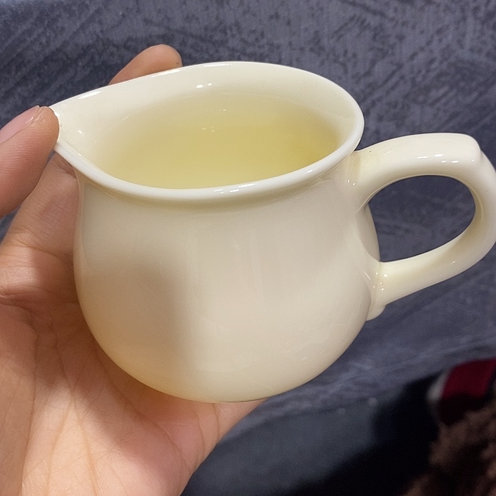 摆件陶黄稀土把手公道杯