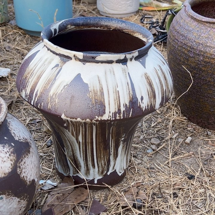 紫砂花盆高度33口21