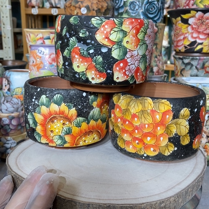 红陶景德镇艺术手绘作品