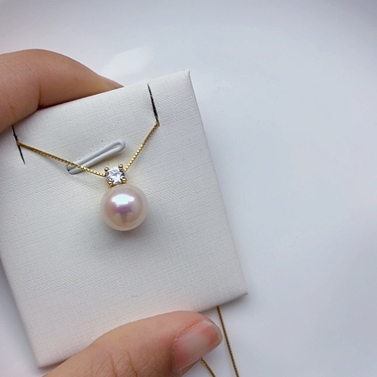 淡水珍珠吊坠(赠链)银S925镶嵌茹****仔