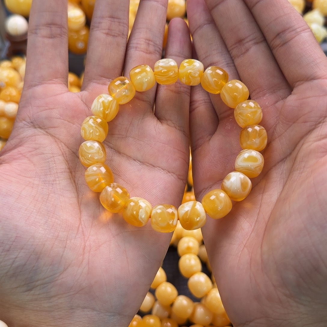 琥珀未镶嵌珠宝奇石12mm同料