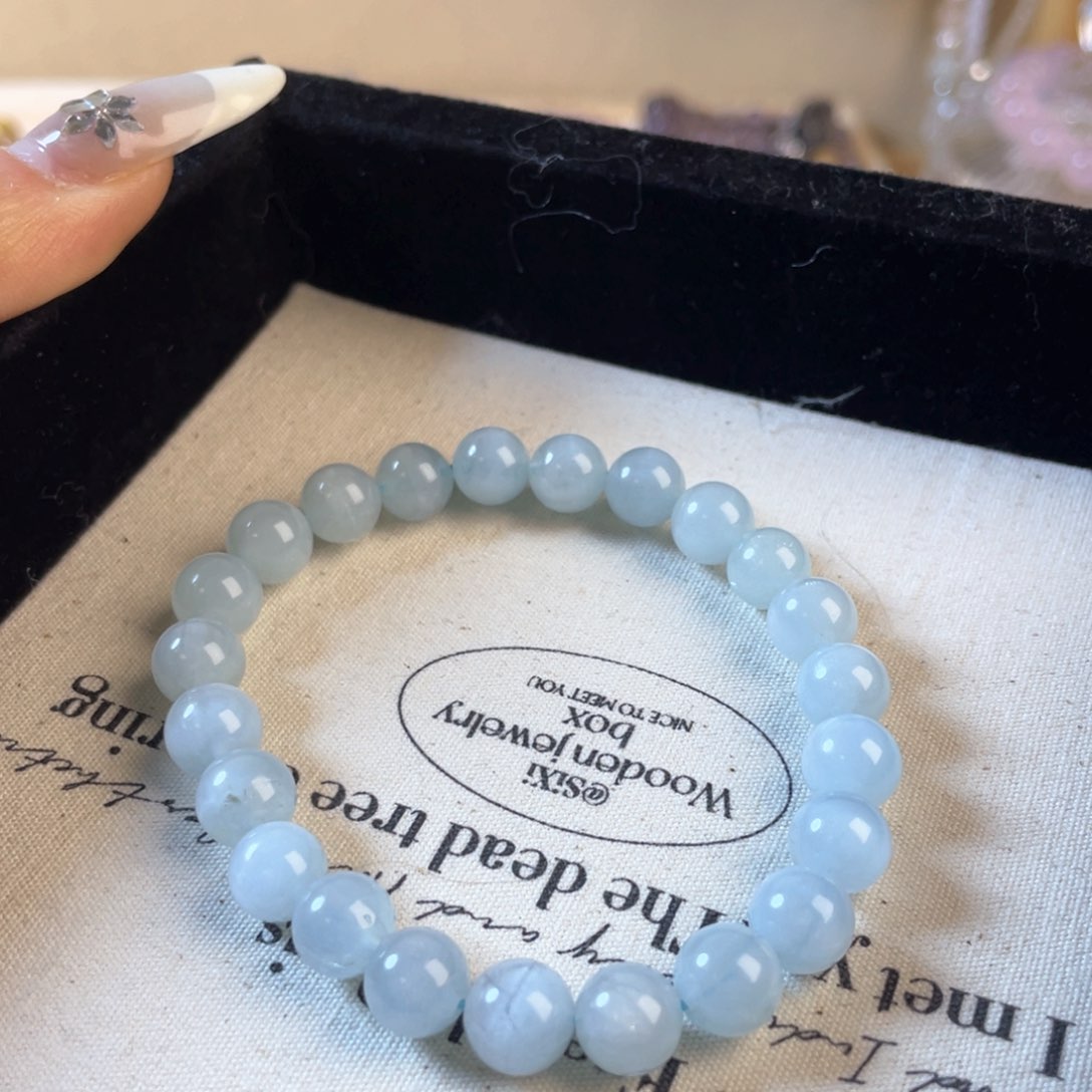 紫晶手链未镶嵌海蓝宝