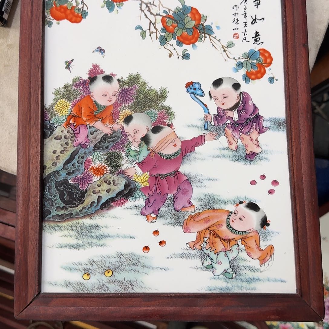 瓷摆件瓷板画瓷板画