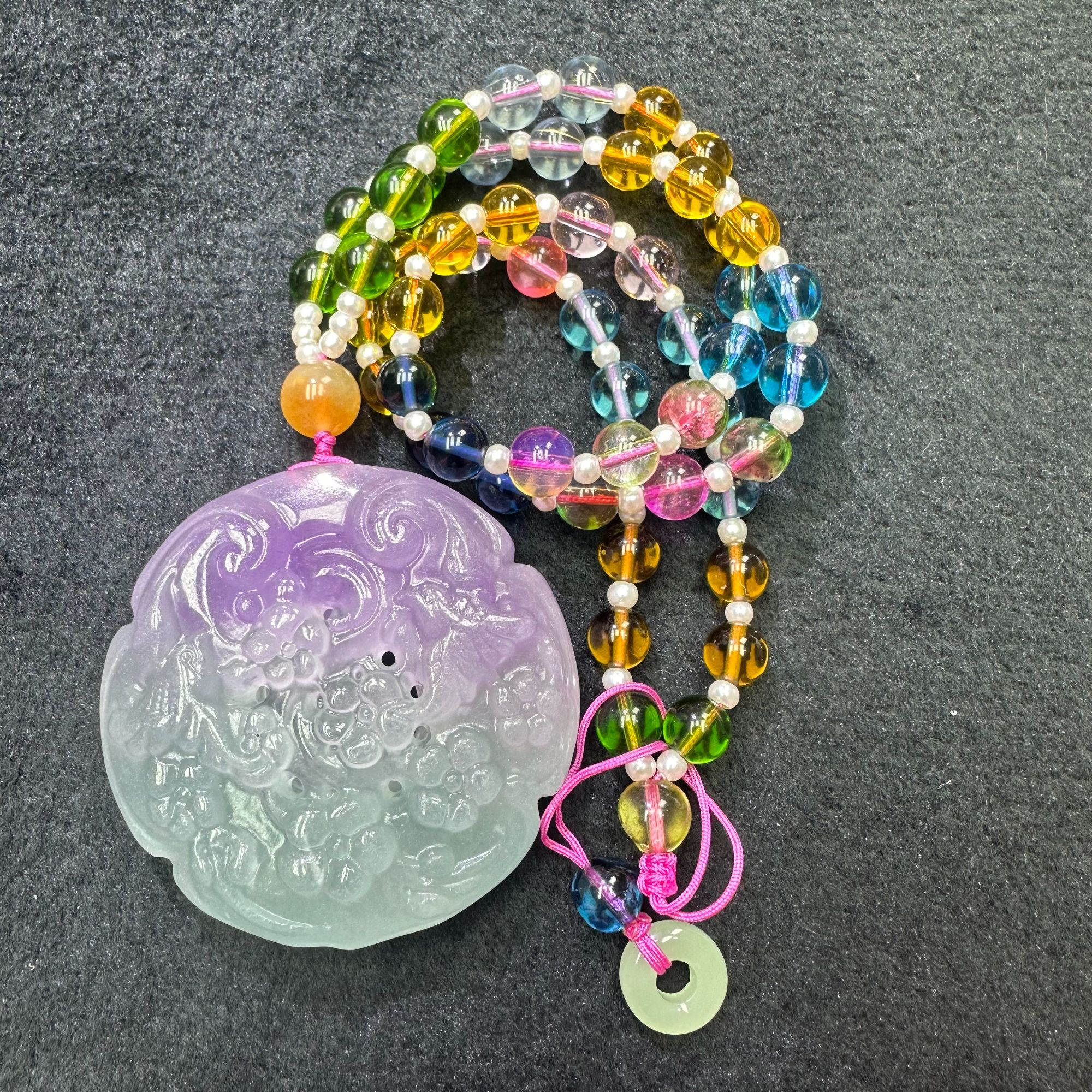 凤穿牡丹毛衣链 B30