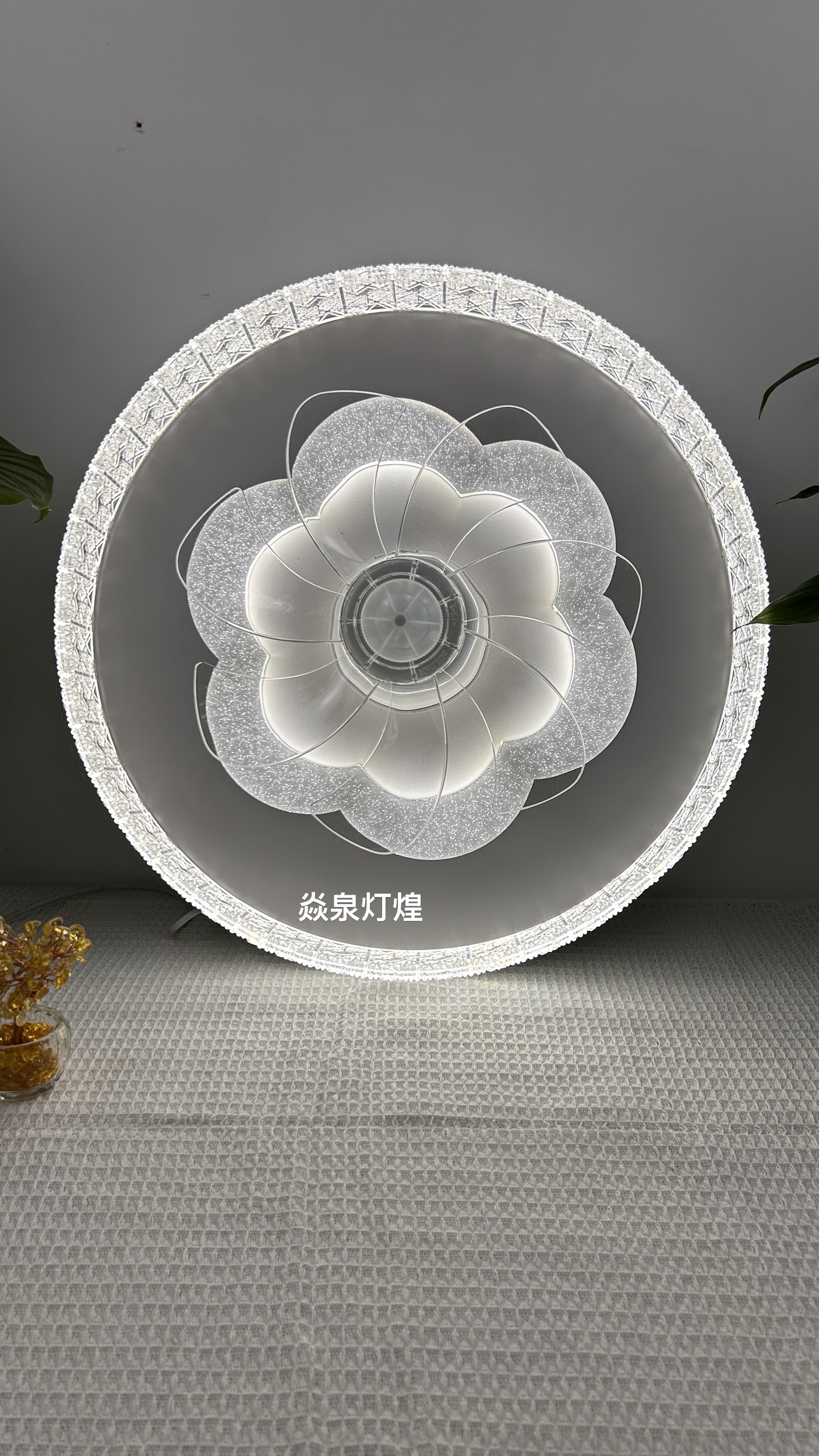 主卧室摇头风扇灯2025年新款简约现代静音灯扇一体家用书房吸顶灯