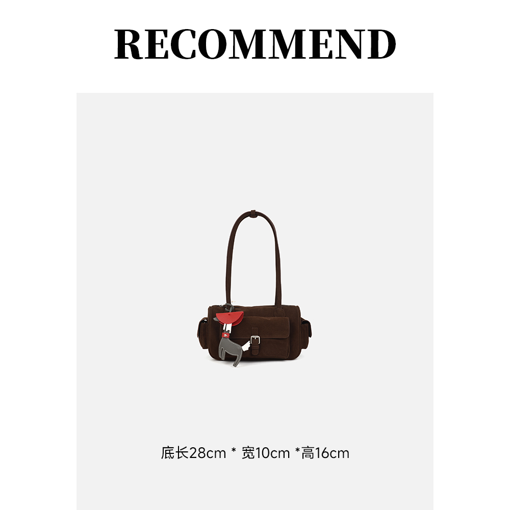 保龄球包立体多口袋手提单肩包甜酷女孩牛皮-K277