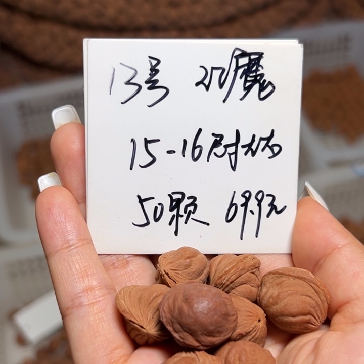 木质类雕刻料肚卡15-16 50颗