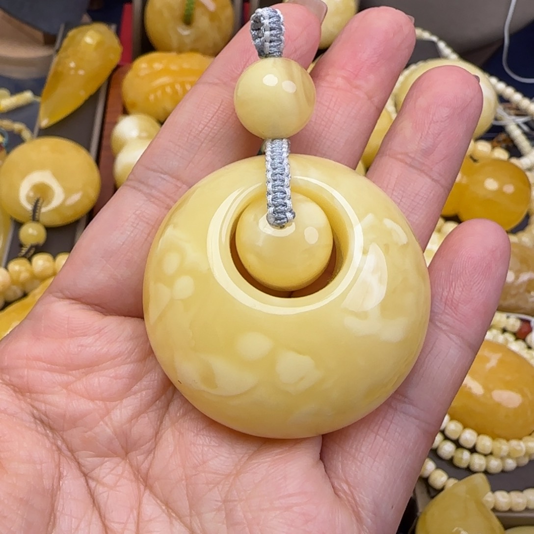 蜜蜡颈饰未镶嵌天然蜜蜡