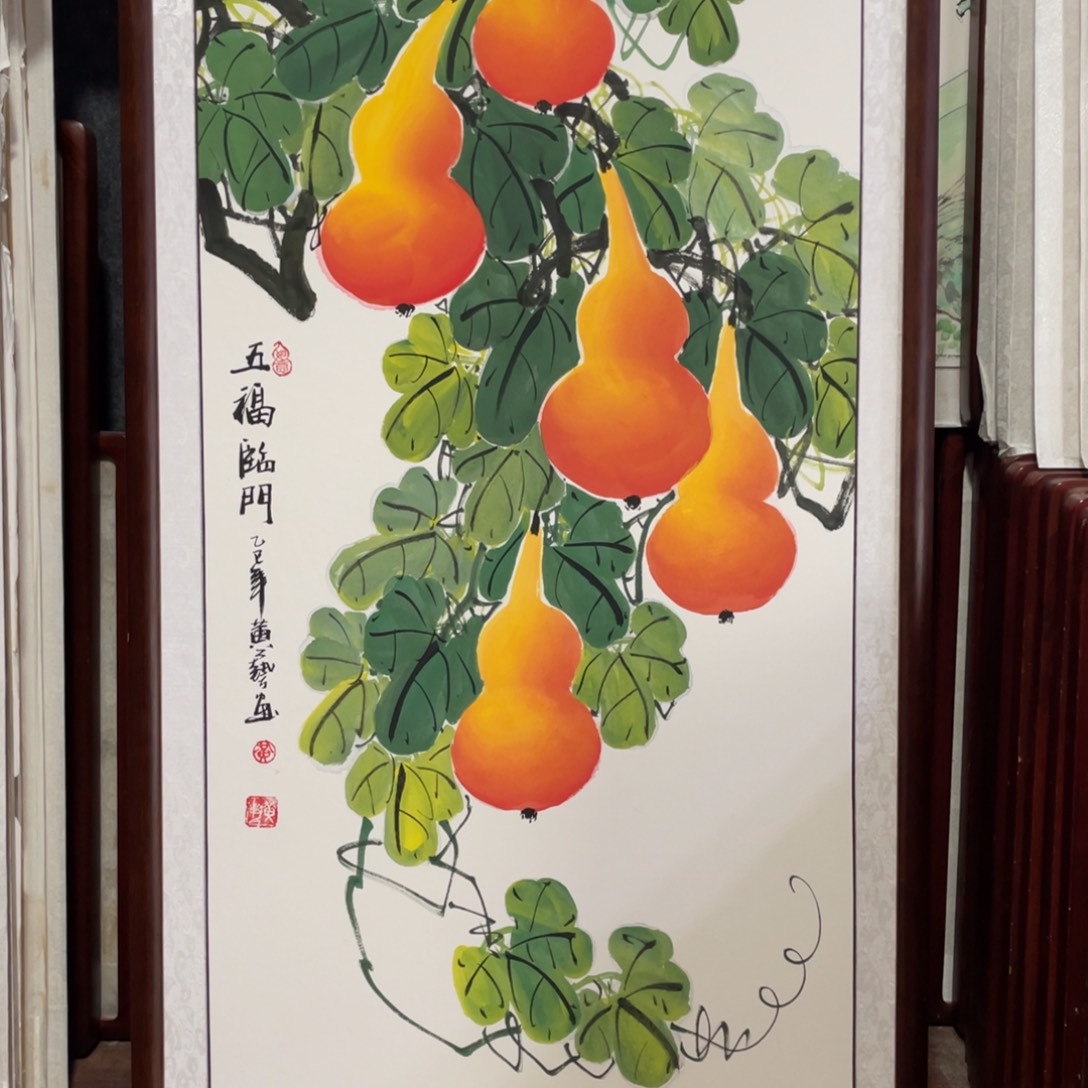 国画带框尺寸63*123厘米