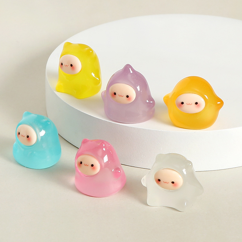 夜光小精灵电脑桌面办公桌工位装饰品