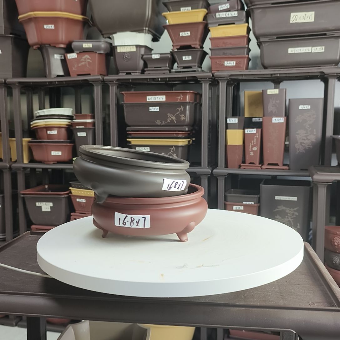 16×7香炉盆红咖各1只