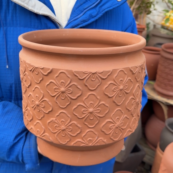 花盆紫砂口25高25宜兴紫砂 