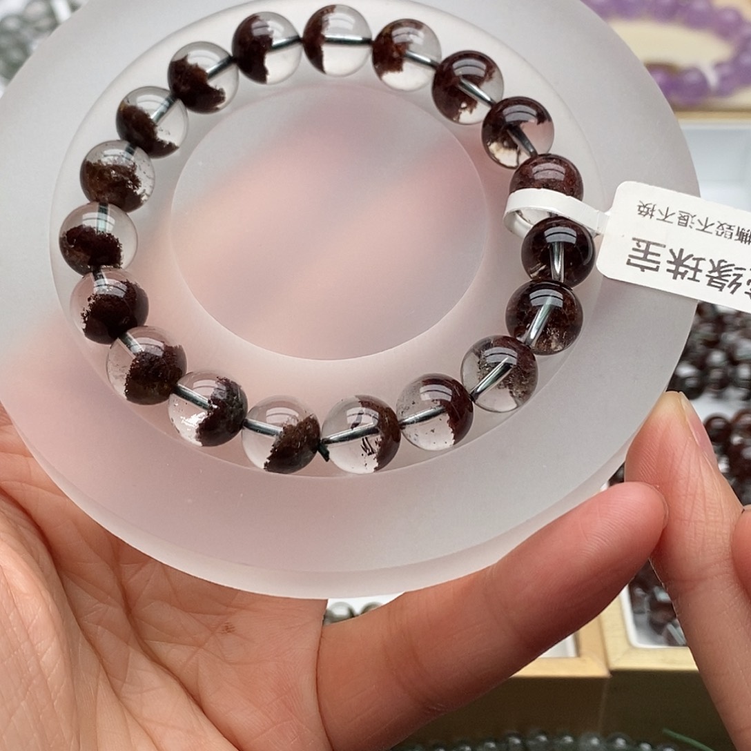 蓝***胖手链未镶嵌水晶红幽灵手链