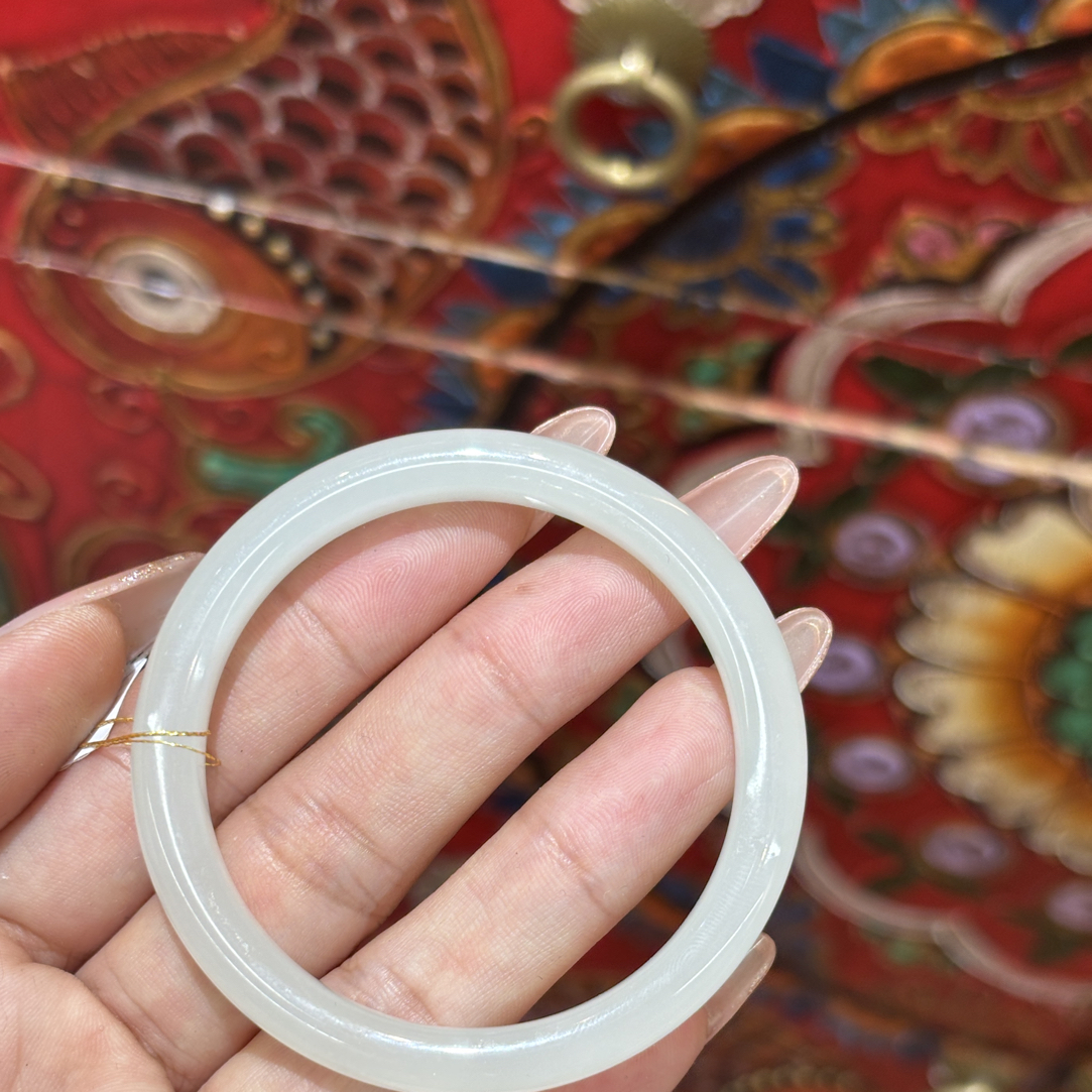 112516wt和田玉晴水手镯50.5圈口 23.96.g