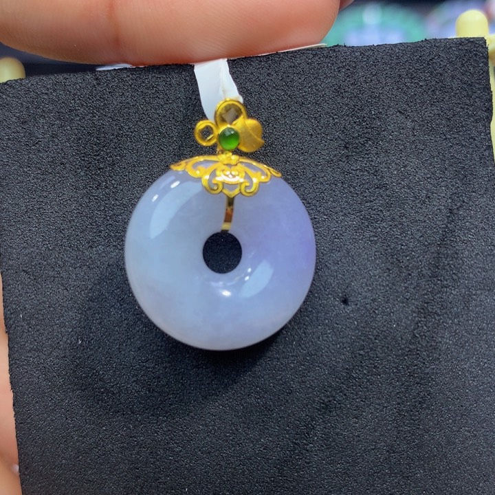 翡翠手链18K金镶嵌翡翠