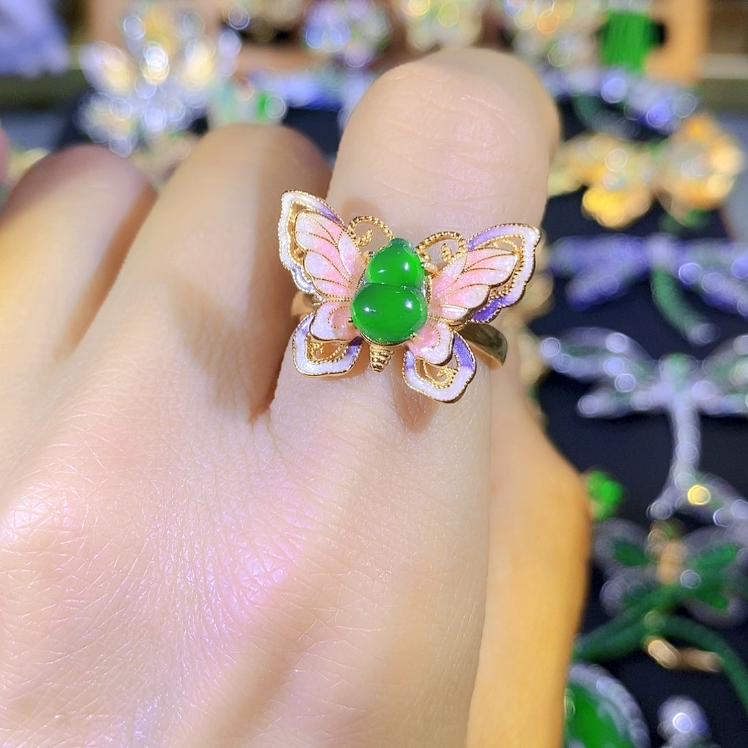 吊坠(不含链)银S925镶嵌翡翠