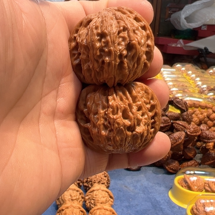 文玩核桃把件全品磨盘