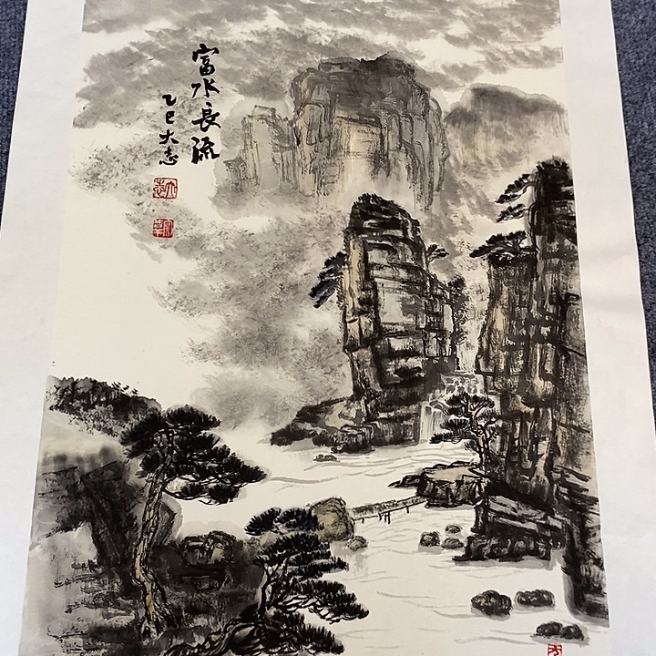 国画纯手绘写意国画作品43*63