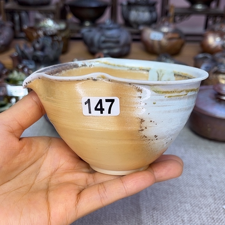 裸柴烧陶瓷手工茶器