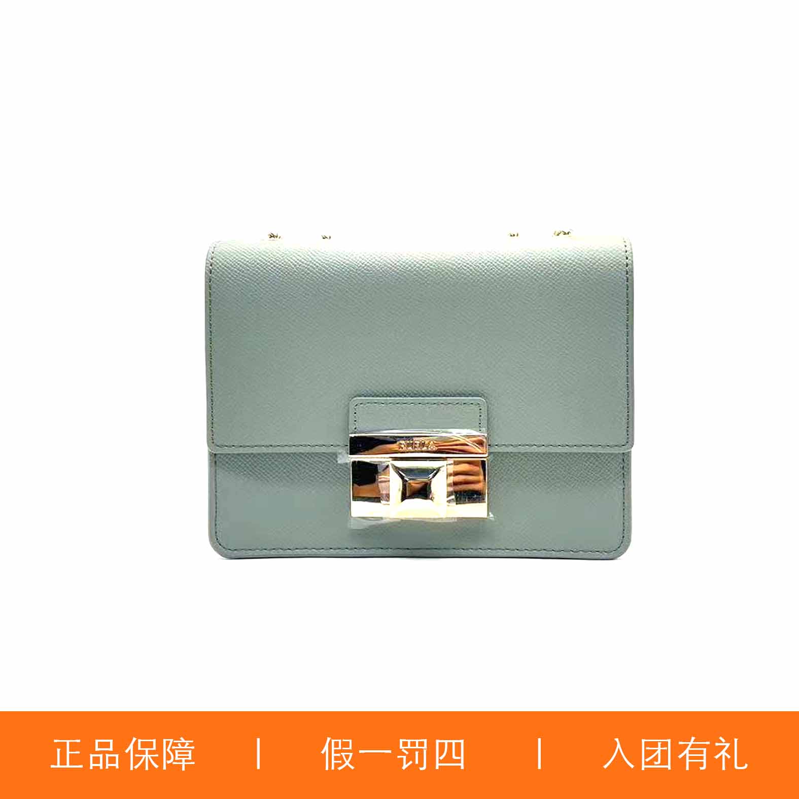 95新 FURLA/芙拉 FURLA翻盖链条包/MKK41/18X14X9