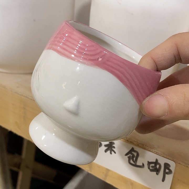 陶瓷花盆有孔 瑕疵介意勿拍 