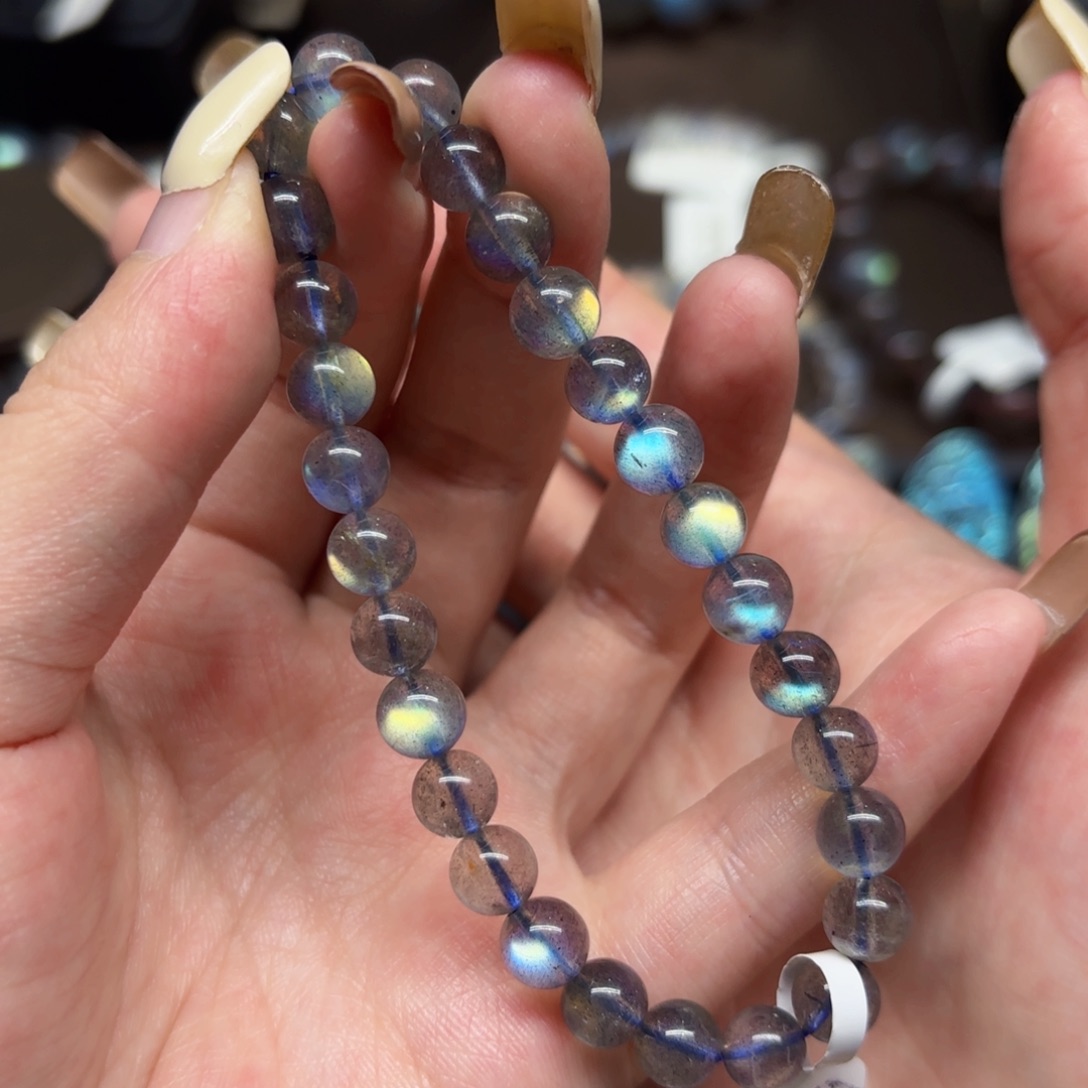 未镶嵌手链长石7mm左右