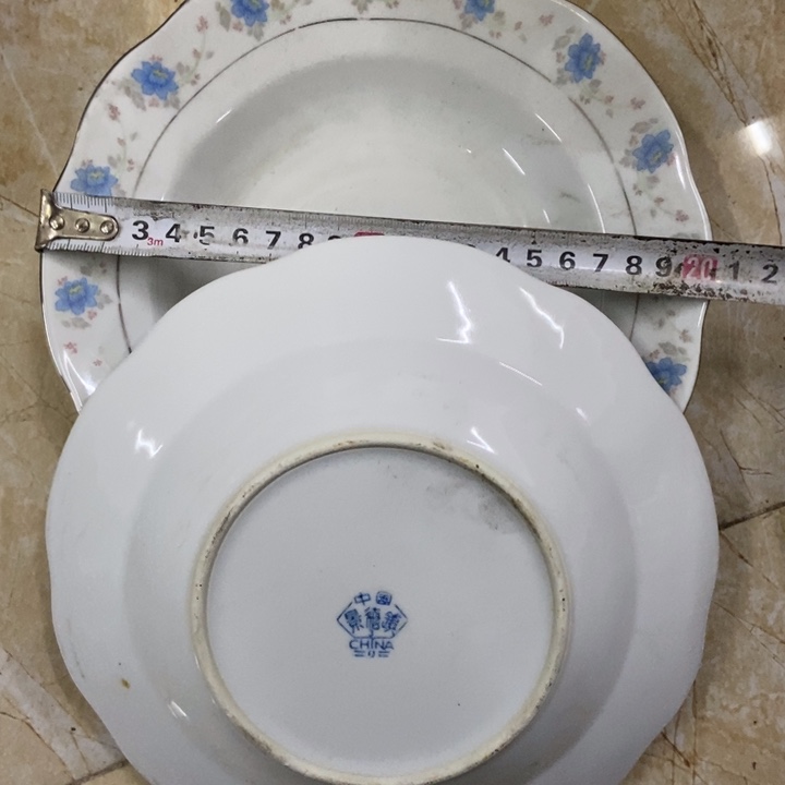 陶2个20厘米兰花盘子