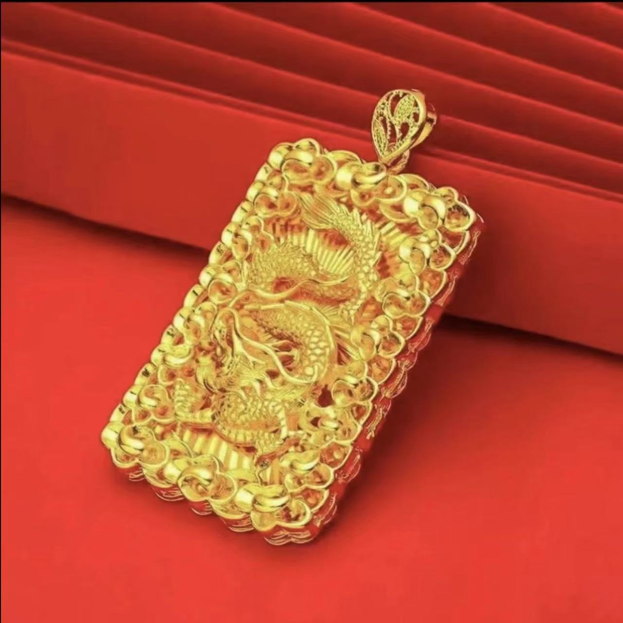 合金吊坠 【龙牌吊坠】男士男款气质时尚百搭潮流大气素款传承经典