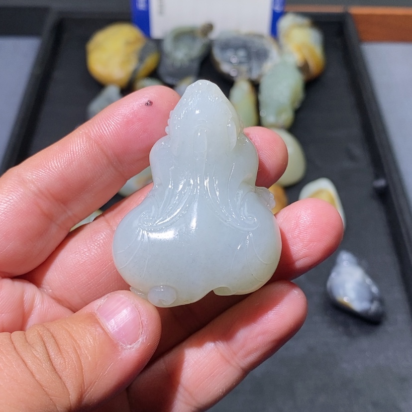 【闪购商品】和田玉颈饰未镶嵌海*浪