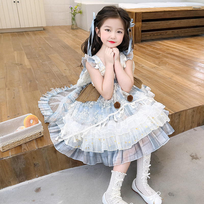 宝宝连衣裙tutu夏季新款儿童洋气公主裙异域风洛丽塔蛋糕店铺裙子