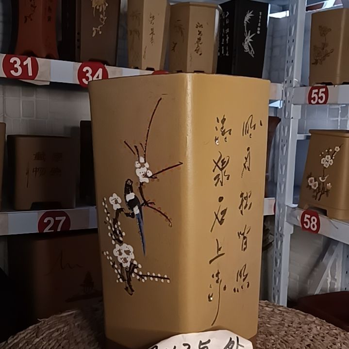 红陶陶瓷兰花多肉花盆