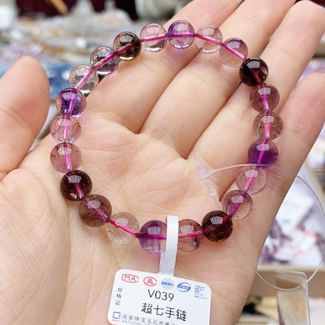 水晶手链未镶嵌V039 超七