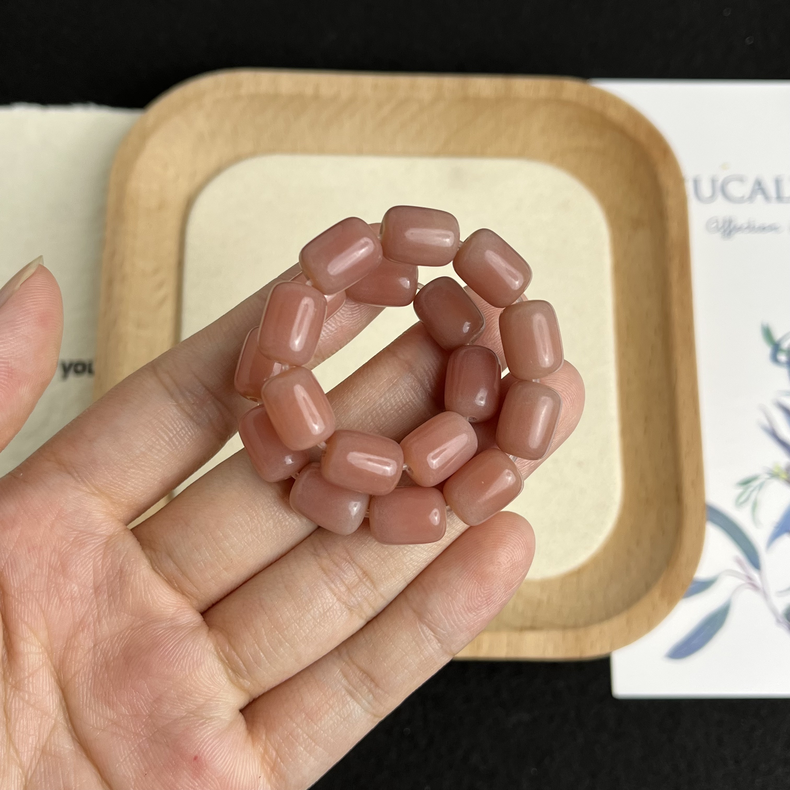 【柔雾11*8mm】菩提根粉色年糕单圈CS011-2010