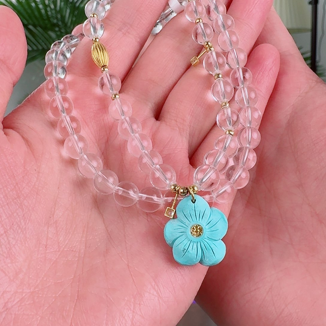 18K金镶嵌绿松石珠宝奇石