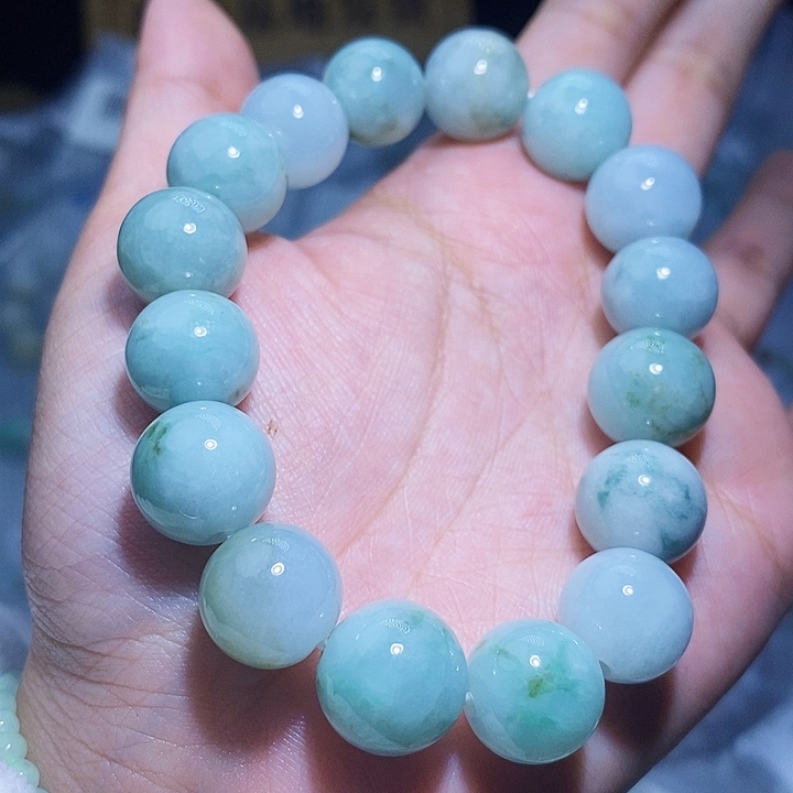 未镶嵌手串翡翠天然缅甸A货翡翠12.8