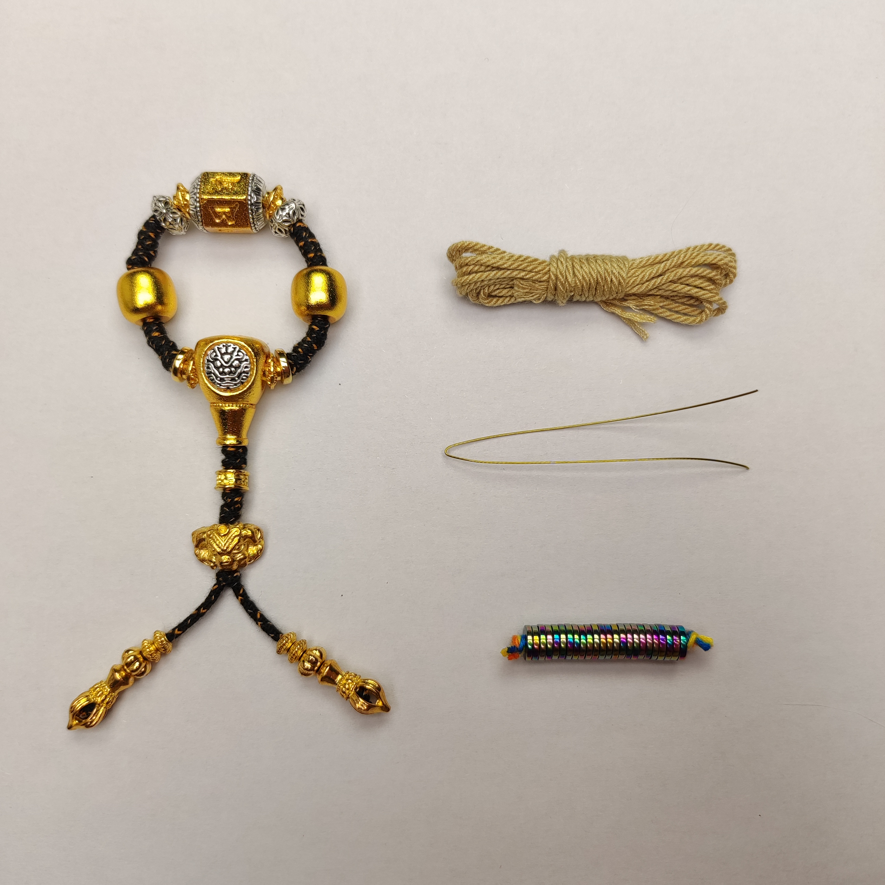 205号精品瑞兽六字文玩配饰套装13mm以下适用